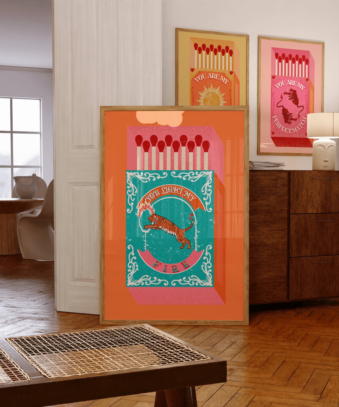 Kitchen Decor Lighting - You Light My Fire สีส้ม Matchbox