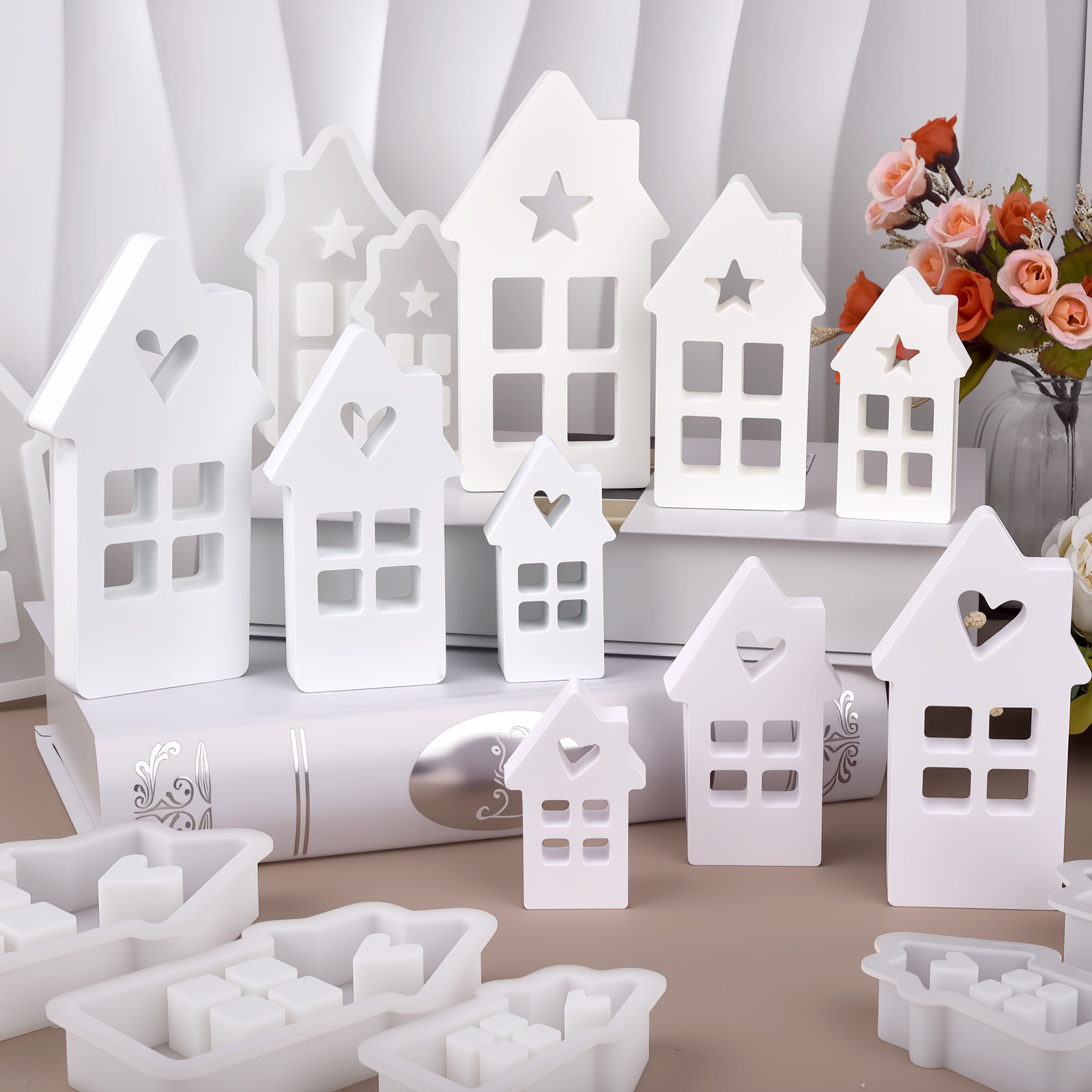 Lighting Decor For House - Star Heart House แม่พิมพ์ซิลิโคน Light Heart