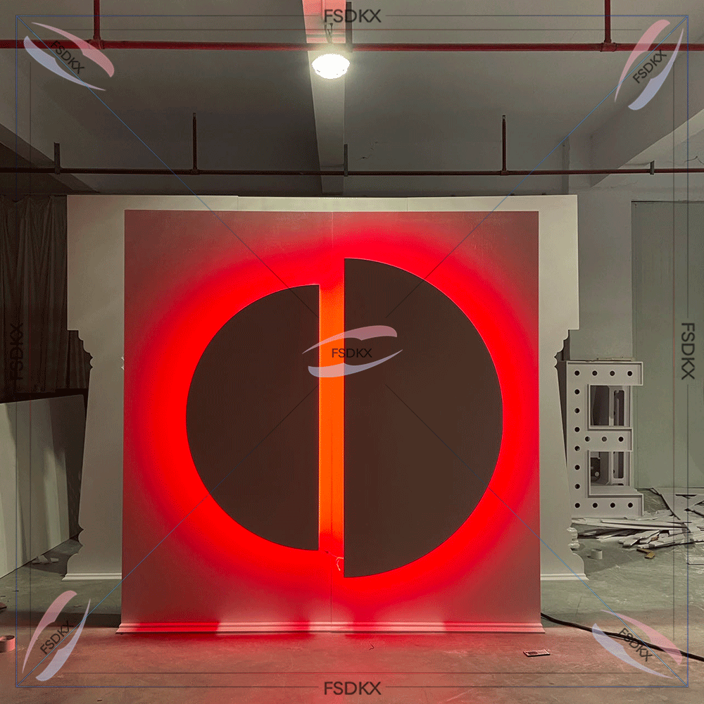 Lighting Decor Rentals - การออกแบบที่น่าตื่นตาตื่นใจสำหรับฉากหลัง3D RGB สี่เหลี่ยมตั้งไฟสำหรับเช่า-เวทีแต่งงาน-ฉากหลัง-ตกแต่ง