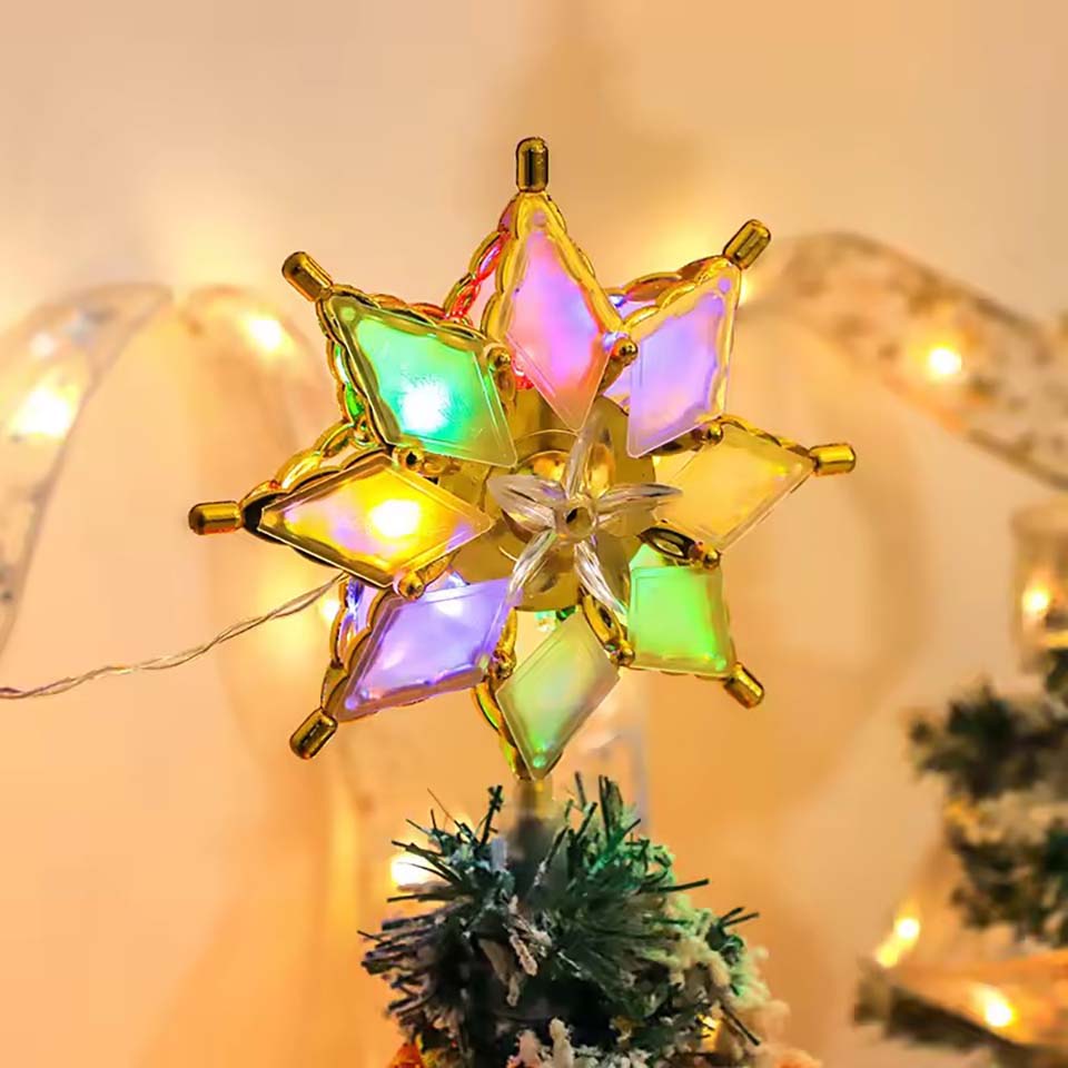 Pendant Lighting Christmas Decor - ไฟประดับต้นคริสต์มาสรูปดาวพร้อมไฟ LED สำหรับตกแต่งหน้าต่าง งานปาร์ตี้ และต้นคริสต์มาส ต้อนรับปีใหม่