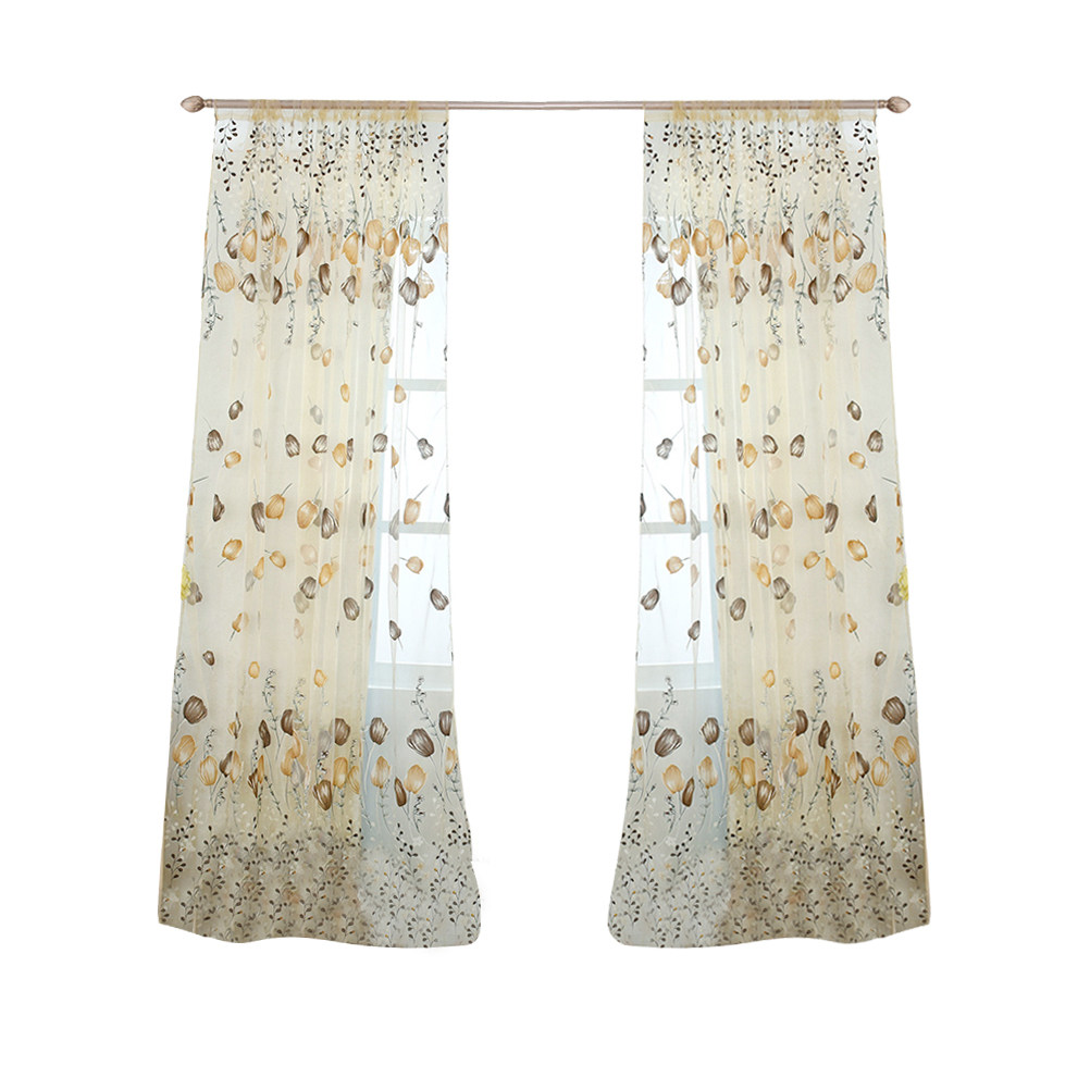 Kitchen Decor Lighting - ผ้าม่านทูลิป วอยล์ ขนาด 100x200 ซม. โปร่งแสง