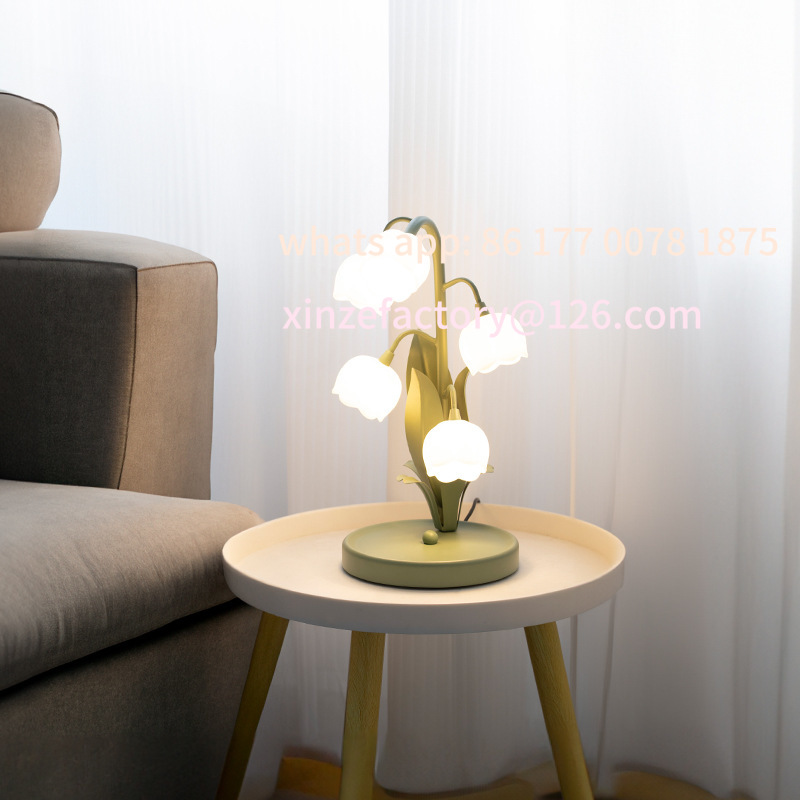 Decor Lighting Cy - โคมไฟตั้งโต๊ะ LED รูปดอกไม้ ปรับแต่งได้ ไฟตกแต่งโต๊ะทำงาน ดีไซน์สร้างสรรค์
