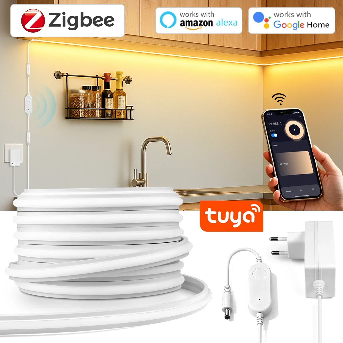 Kitchen Decor Lighting - ซิกบี 3.0 24V ไฟ LED นีออนแบบแถบ