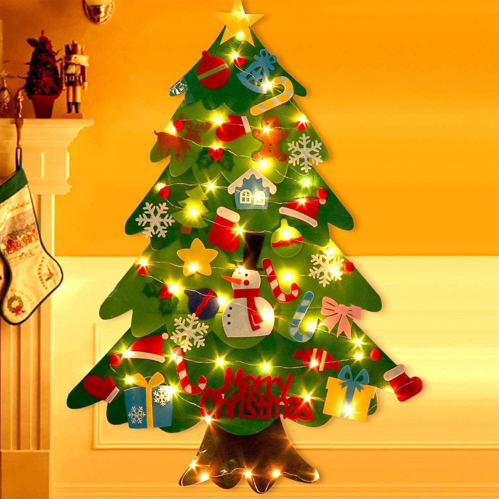 ชุดตกแต่งต้นคริสต์มาสทำจากผ้าส - Pendant Lighting Christmas Decor บทวิจารณ์และราคา