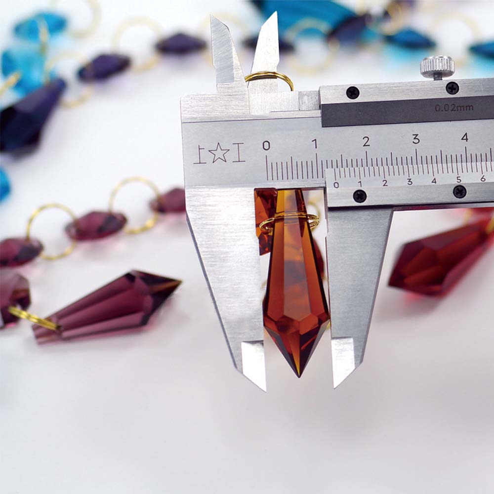 38mm สีผสมคริสตัล Icicle Drop  - Pendant Lighting Christmas Decor บทวิจารณ์และราคา