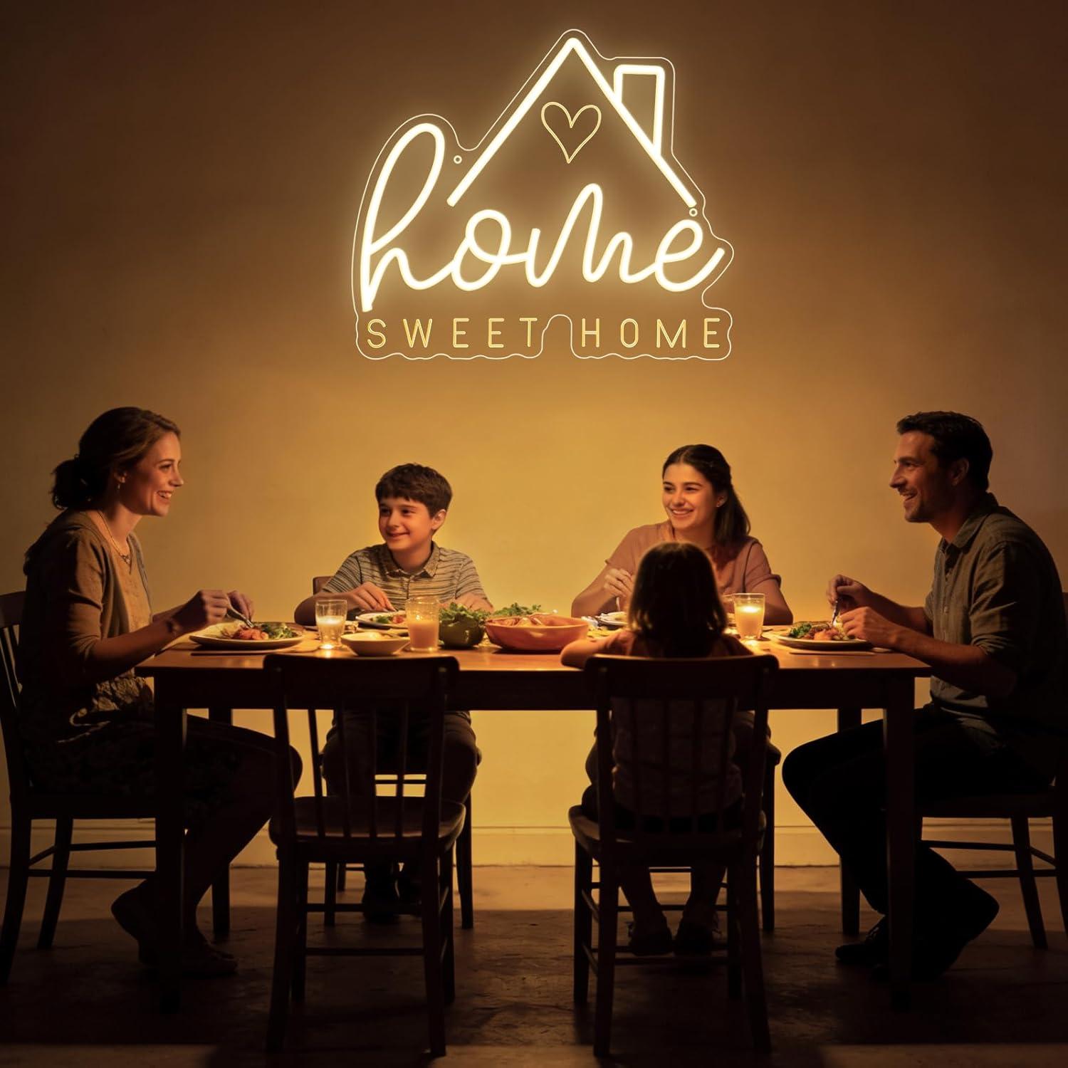 ป้ายไฟนีออน Sweet Home ไฟ LED  - Lighting Decor For House บทวิจารณ์และราคา