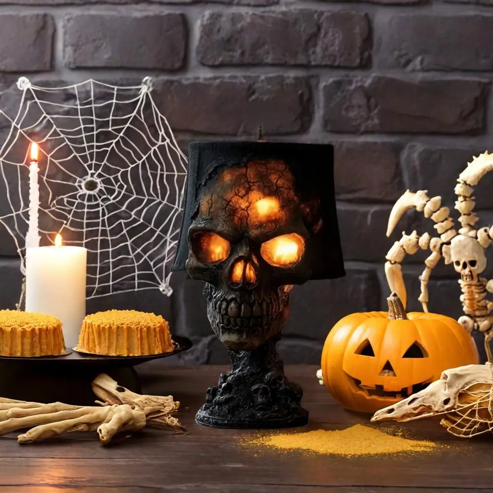 โคมไฟหัวกะโหลกหินลาวาสำหรับฮาโ - Unique Lighting Decor บทวิจารณ์และราคา