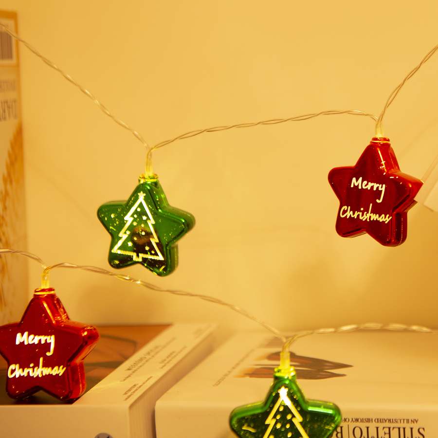 ไฟประดับ LED รูปดาวเคลือบสีสำห - Pendant Lighting Christmas Decor บทวิจารณ์และราคา
