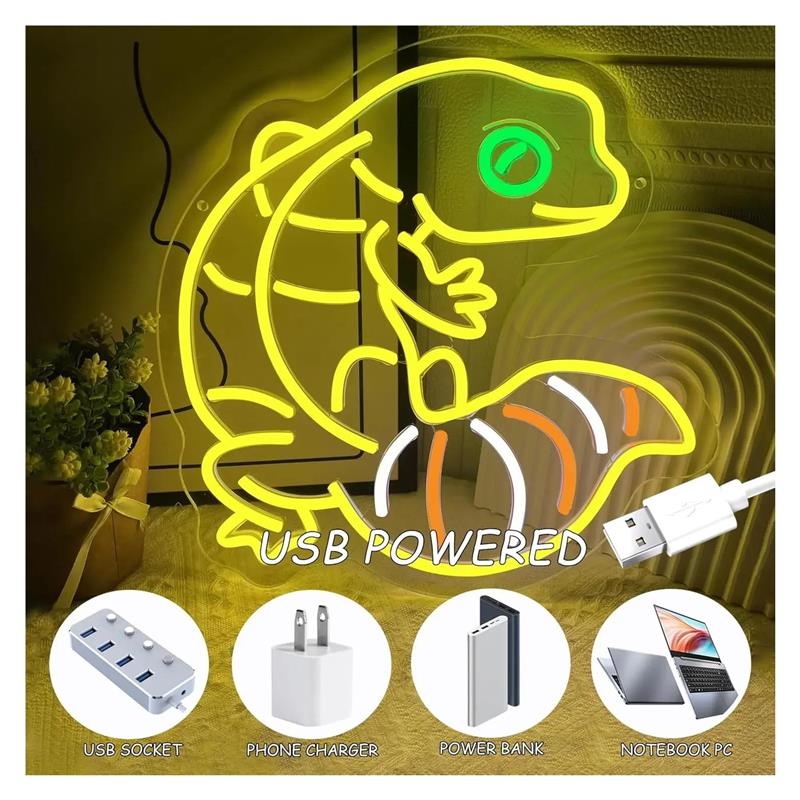 ป้ายไฟนีออนรูปกิ้งก่า ไฟอนิเมะ - Gecko Lighting & Decor บทวิจารณ์และราคา