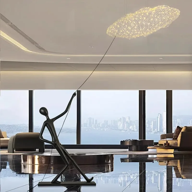 โคมไฟระย้ารูปเมฆสำหรับห้องนั่ง - Lighting Decor Rentals บทวิจารณ์และราคา
