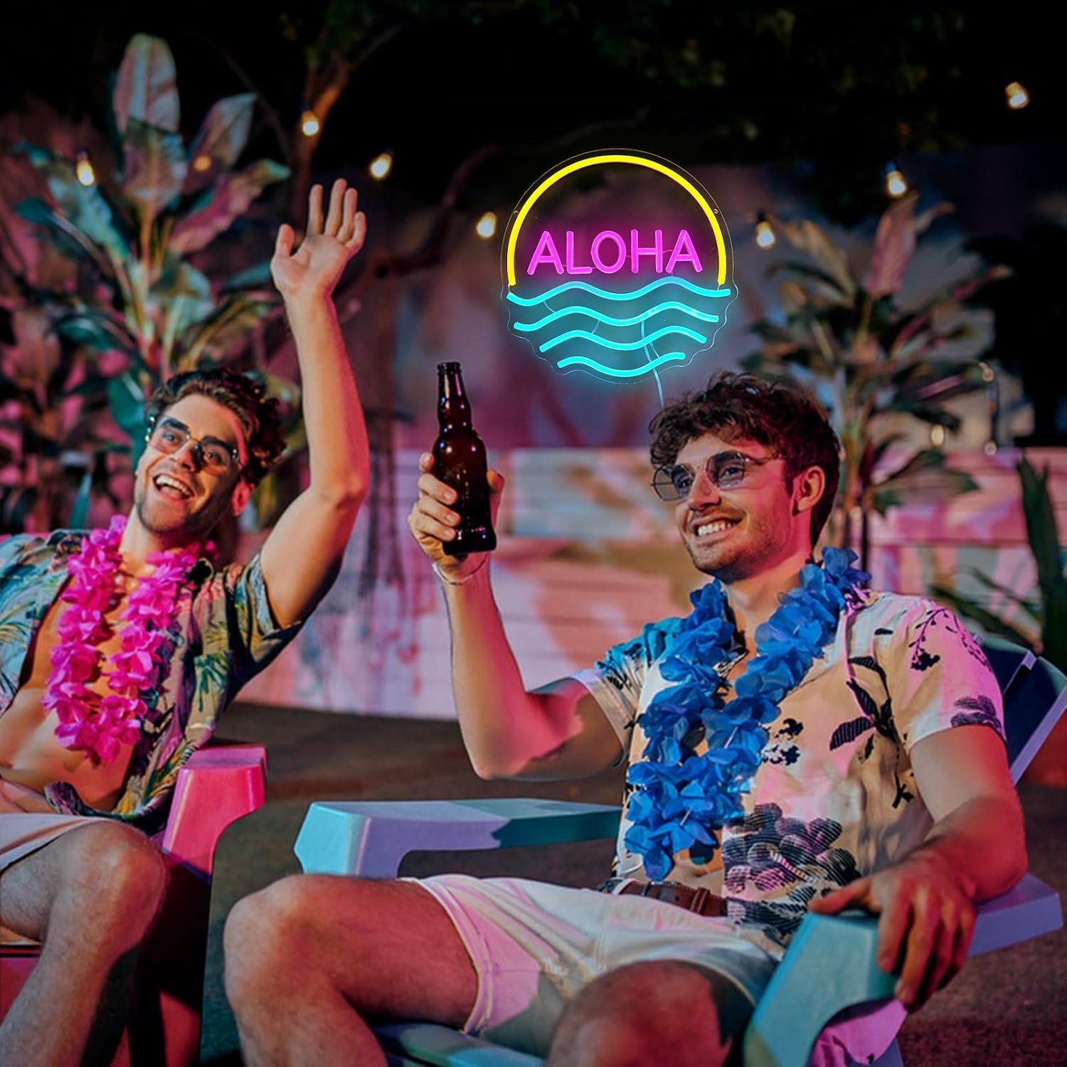 ป้ายไฟนีออน Aloha Sunset Wave  - Lighting Decor Rentals บทวิจารณ์และราคา