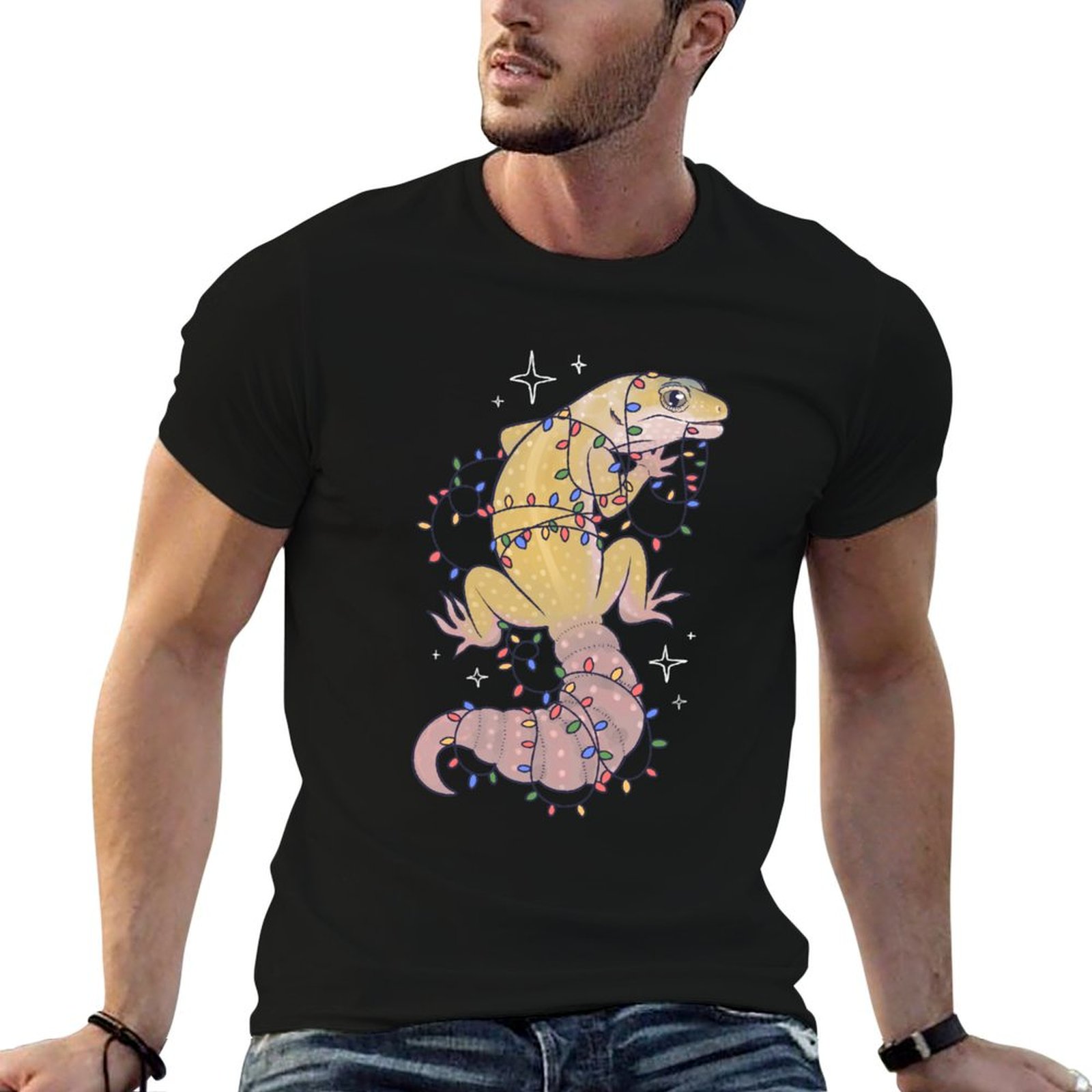 เสื้อยืดลายกิ้งก่าเสือดาวและไฟ - Gecko Lighting & Decor บทวิจารณ์และราคา