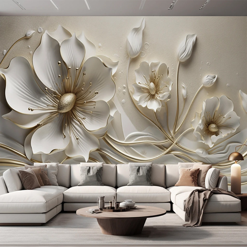 วอลเปเปอร์ติดผนังลายดอกไม้ 3 ม - Decor Lighting The Parade บทวิจารณ์และราคา