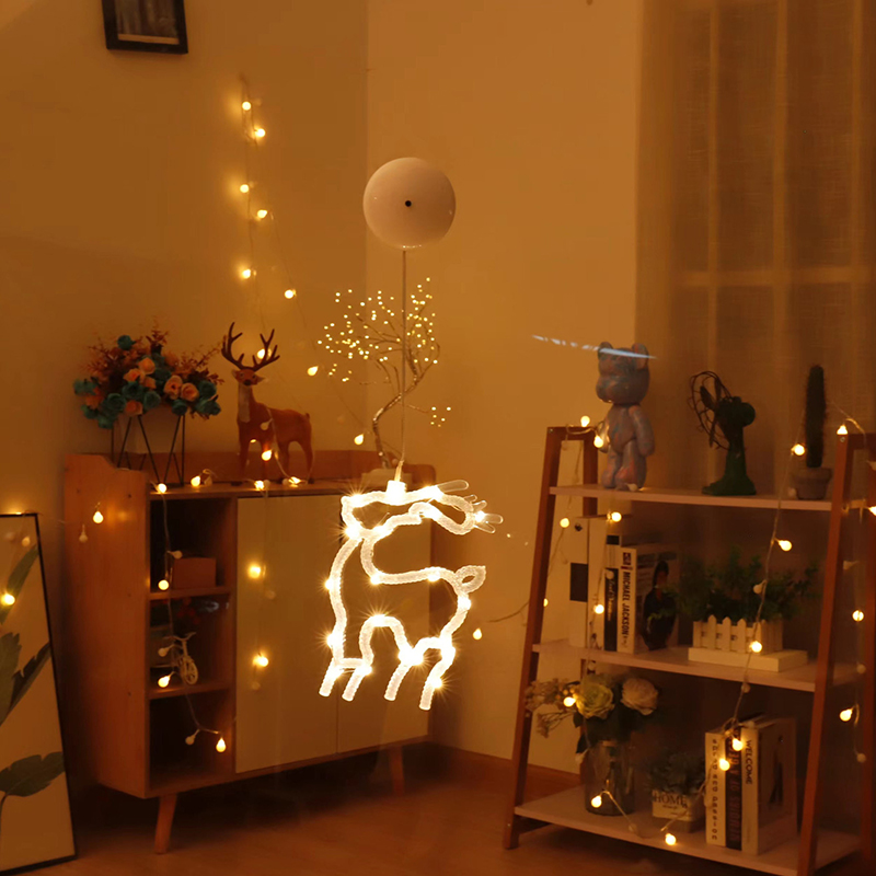 คริสต์มาสหน้าต่างแขวนไฟ LED ดู - Pendant Lighting Christmas Decor บทวิจารณ์และราคา