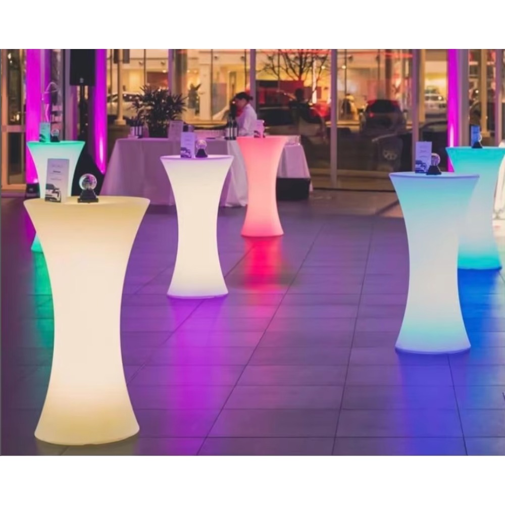 โต๊ะบาร์ LED แบบไร้สายสำหรับงา - Lighting Decor Rentals บทวิจารณ์และราคา