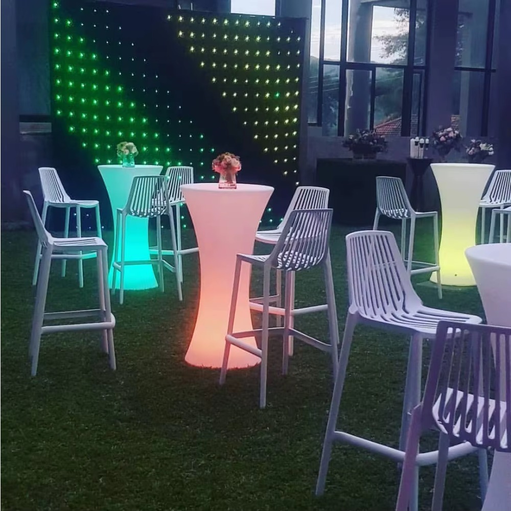 โต๊ะบาร์ LED แบบไร้สายสำหรับงา - Lighting Decor Rentals บทวิจารณ์และราคา