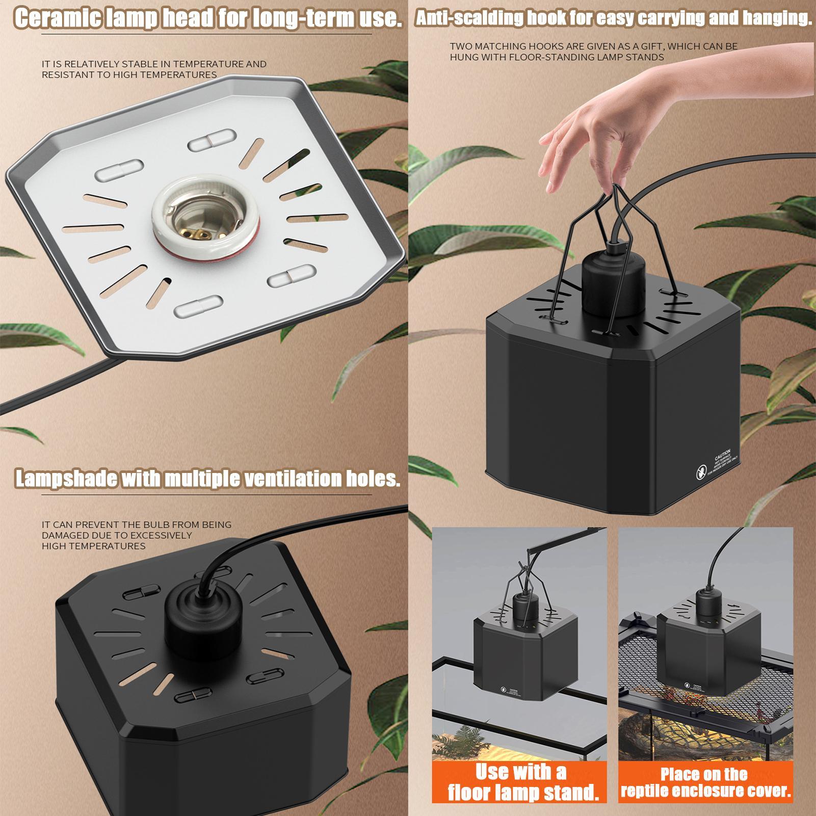 โคมไฟให้ความร้อนสำหรับสัตว์เลื - Gecko Lighting & Decor บทวิจารณ์และราคา