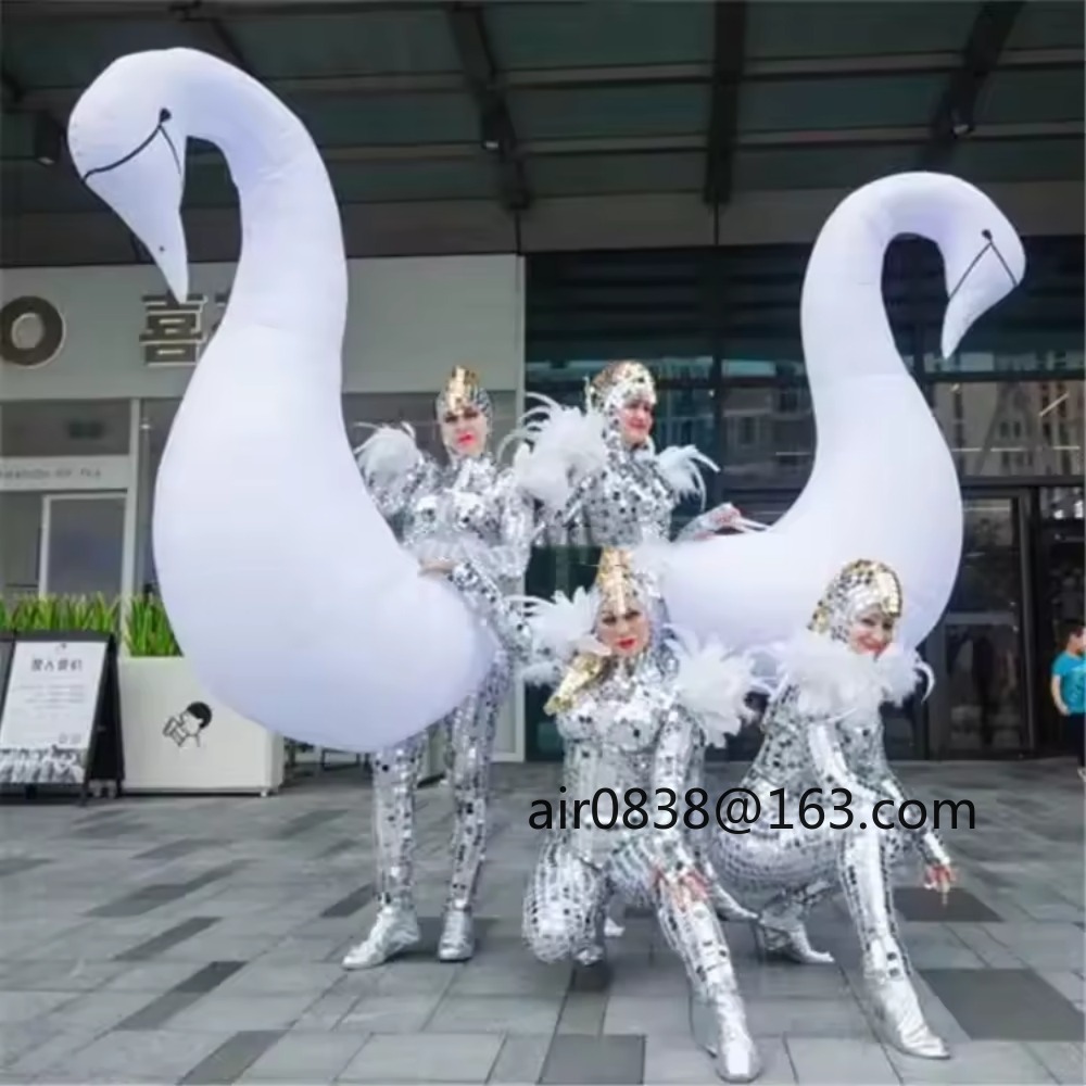 Wearable Inflatable Swan เครื่ - Decor Lighting The Parade บทวิจารณ์และราคา
