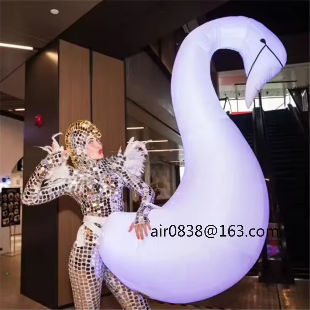 Wearable Inflatable Swan เครื่ - Decor Lighting The Parade บทวิจารณ์และราคา